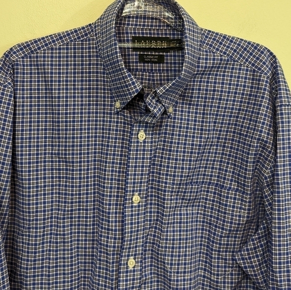 Lauren Ralph Lauren Men's Classic Fit Non Iron Button Down Sz 16.5 Neck - Picture 3 of 12